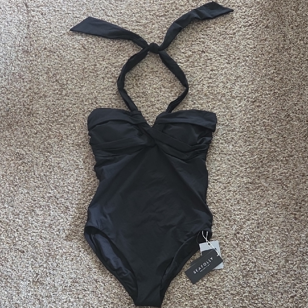 Seafolly Classic Black One-Piece Swimsuit